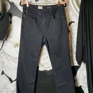 Pilcro Anthropologie black denim jean size 30 NWOT
